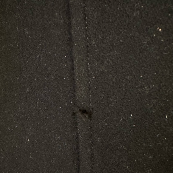 J Crew factory Black Lady Day Coat 100% wool size 8 - Picture 3 of 11